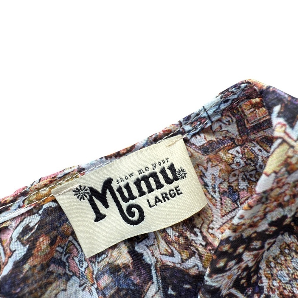 Show Me Your Mumu Womens Colorful Long Sleeve Romper Size Large Boho Hippie - Picture 7 of 8
